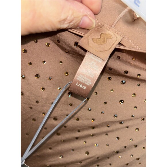 Skims x Swarovski Jelly Sheer Crystal High Waisted Leggings Sienna L NEW Stretch - Picture 4 of 11